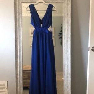 BCBG Blue Floor-Length Gown